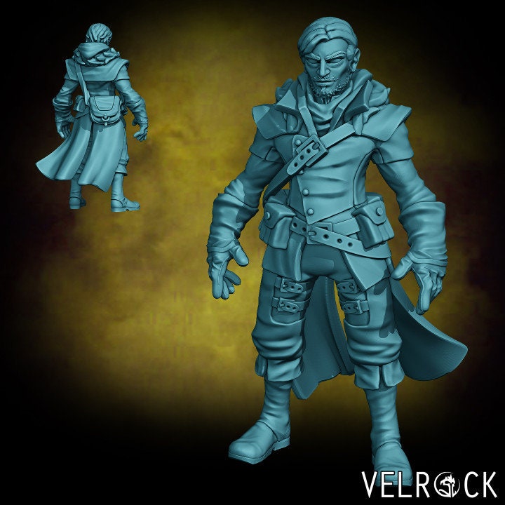 Male Human Assassin (2 Variants Available) - Velrock