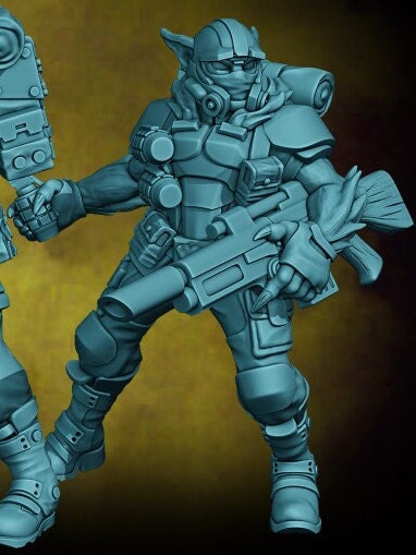 Catian Shock Troopers - Laser Guns (8 Variants Available) - Velrock