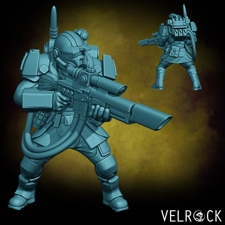 Tempest Guardsmen Elites - Male Squad (8 Variants Available) - Velrock