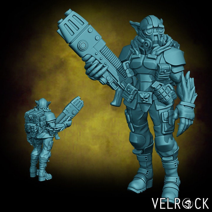 Catian Shock Troopers - Energy Guns (4 Variants Available) - Velrock