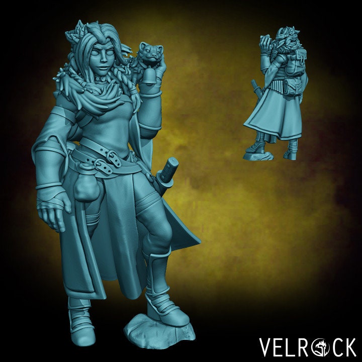 Female Wildfire Druid (2 Variants Available) - Velrock