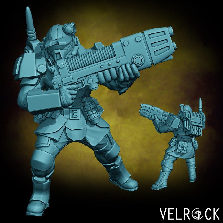 Tempest Guardsmen Elites - Male Squad (8 Variants Available) - Velrock