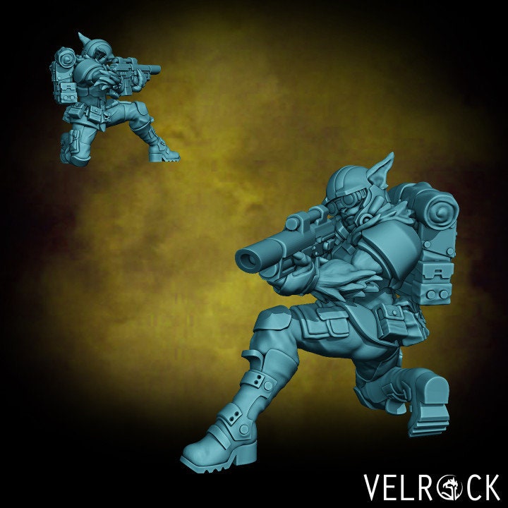 Catian Shock Troopers - Laser Guns (8 Variants Available) - Velrock