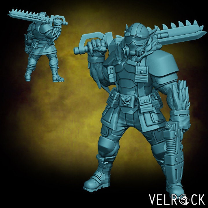 Catian Shock Troopers - Chainsaw Sword (4 Variants Available) - Velrock