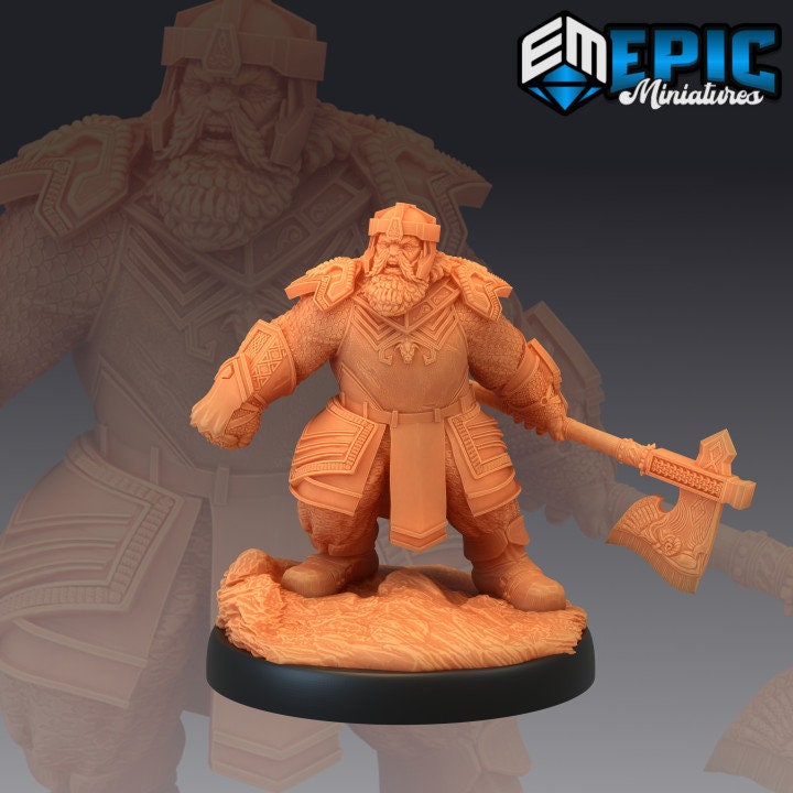 Nordic Dwarf (3 Variants Available) - Epic Miniatures