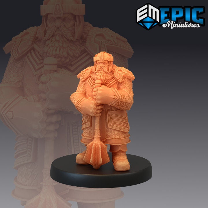Nordic Dwarf (3 Variants Available) - Epic Miniatures