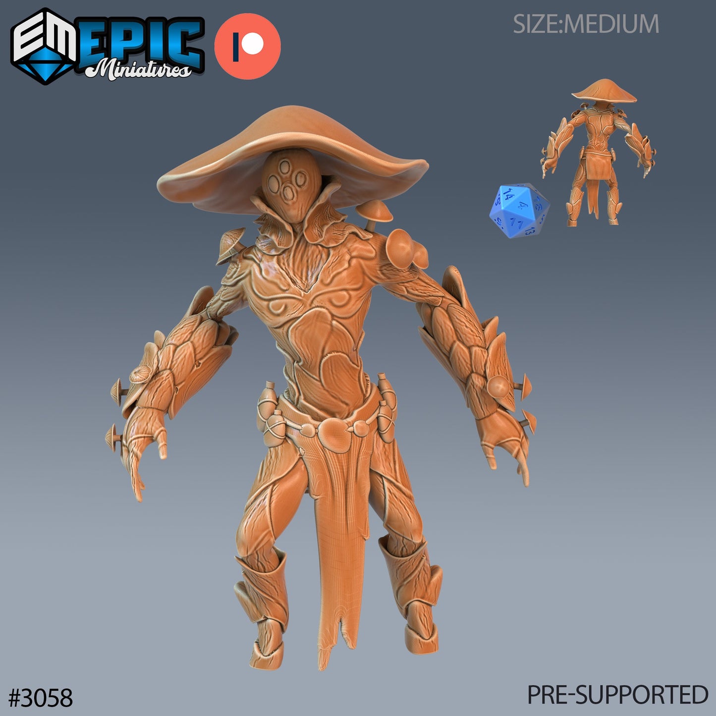 Mushroom Folk, Set 1 (3 Variants Available) - Epic Miniatures