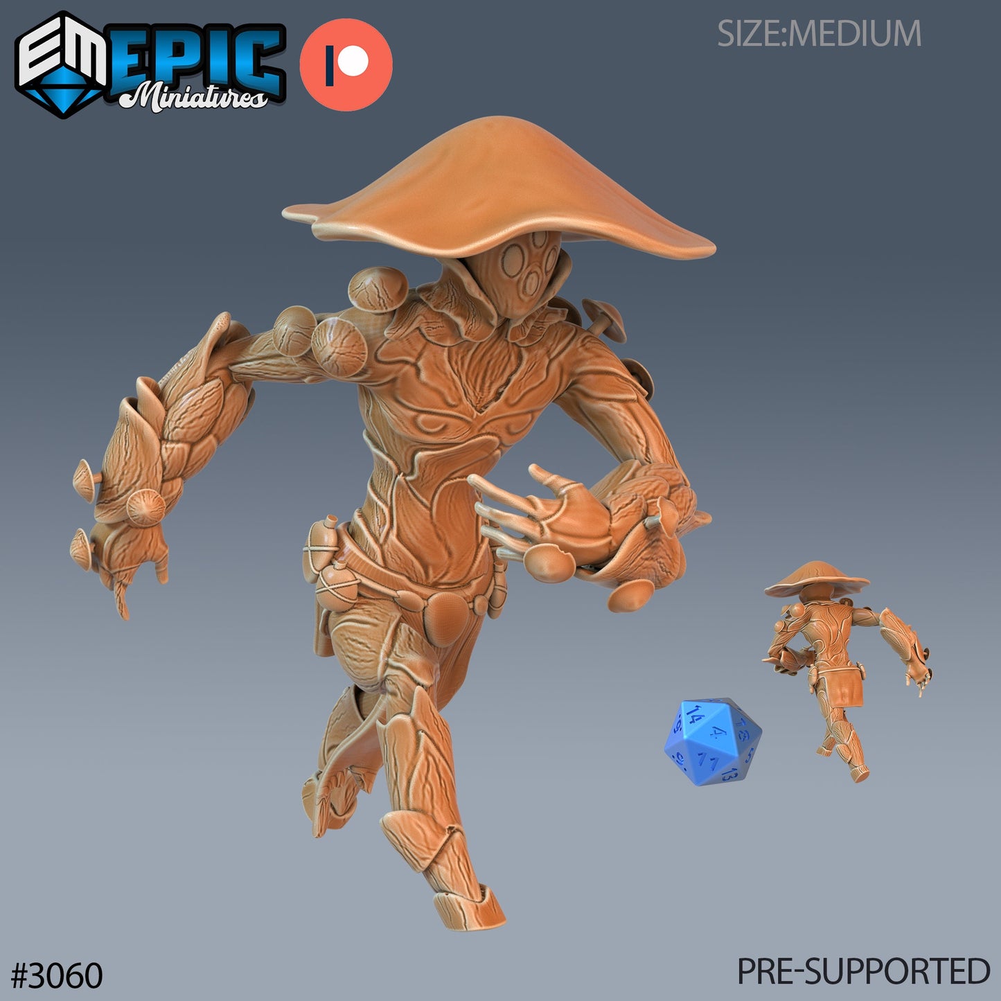 Mushroom Folk, Set 1 (3 Variants Available) - Epic Miniatures