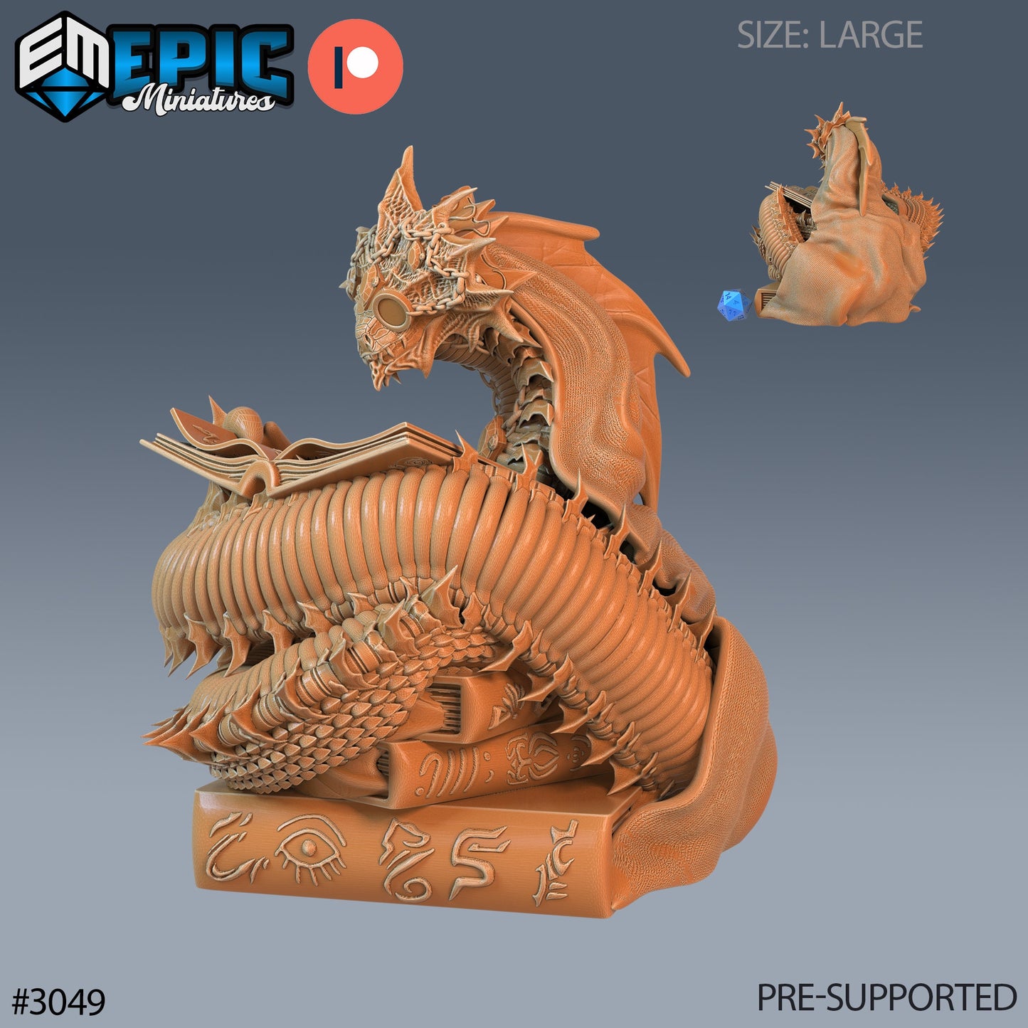 Giant Summoned Snake (3 Variants Available) - Epic Miniatures