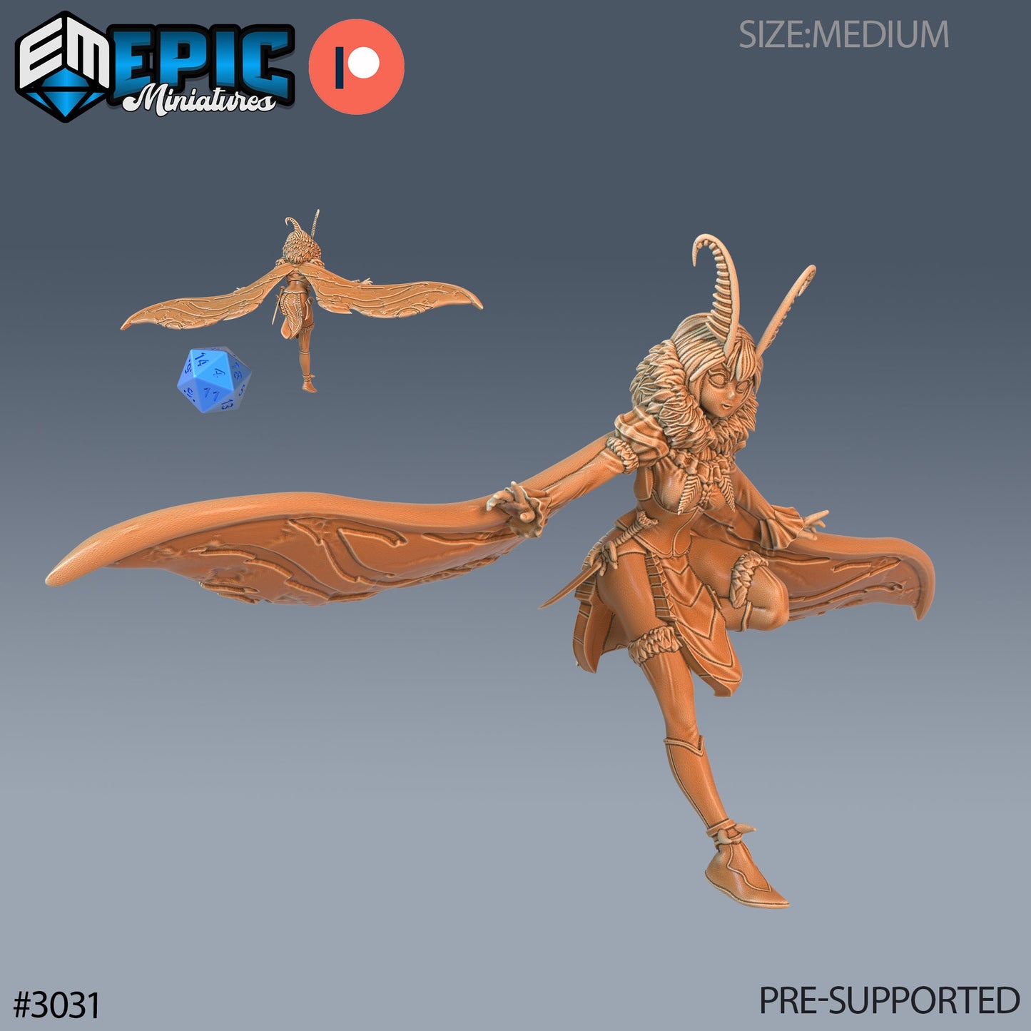 Moth Girl (3 Variants Available) - Epic Miniatures