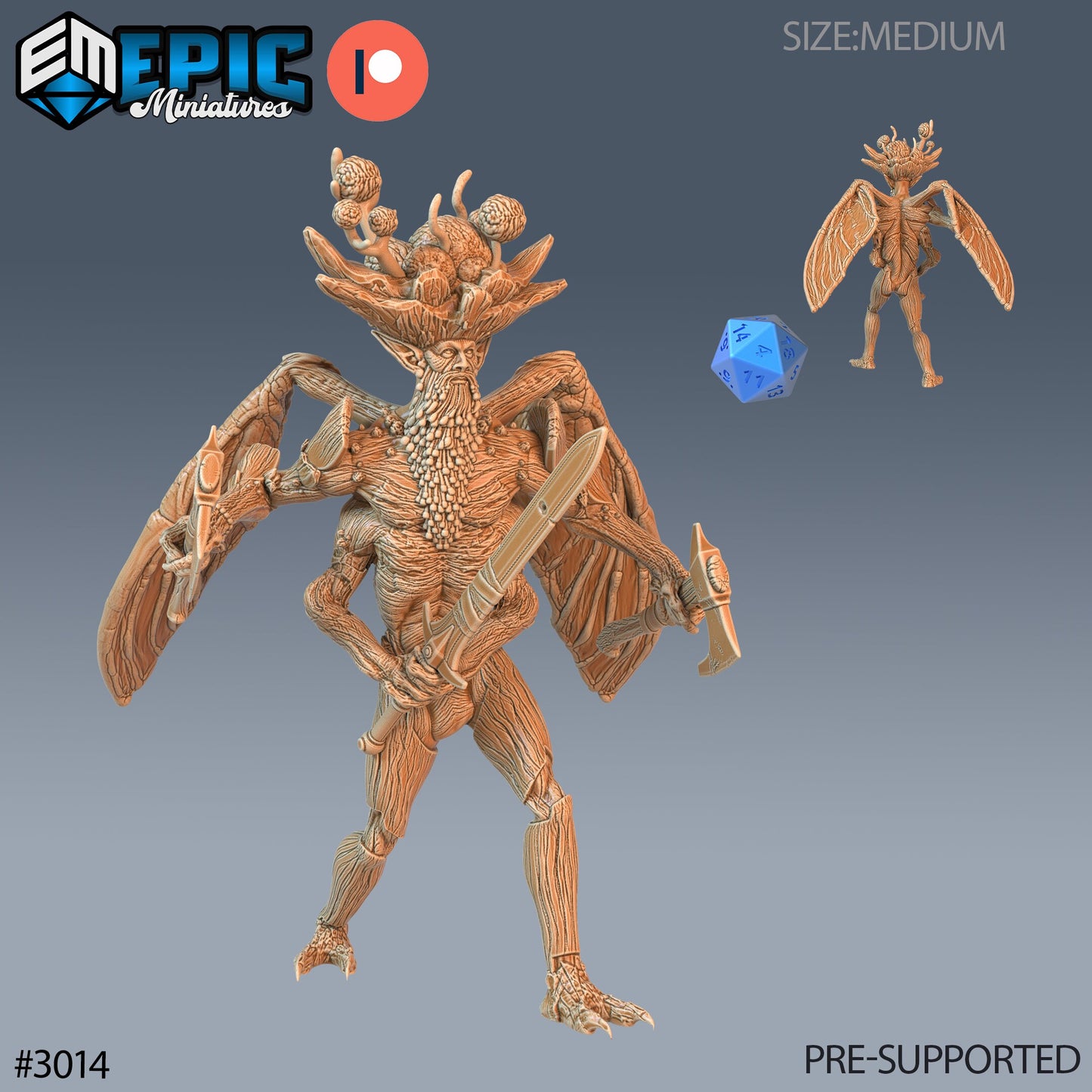 Ancient Spore Druid (3 Variants Available) - Epic Miniatures