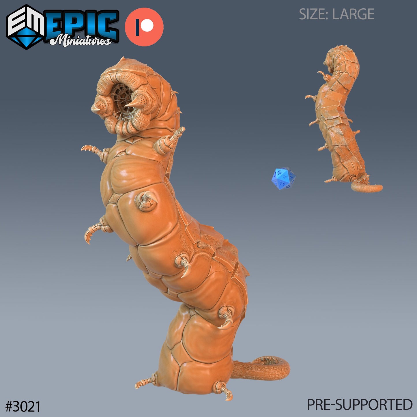 Carrion Worm (3 Variants Available) - Epic Miniatures