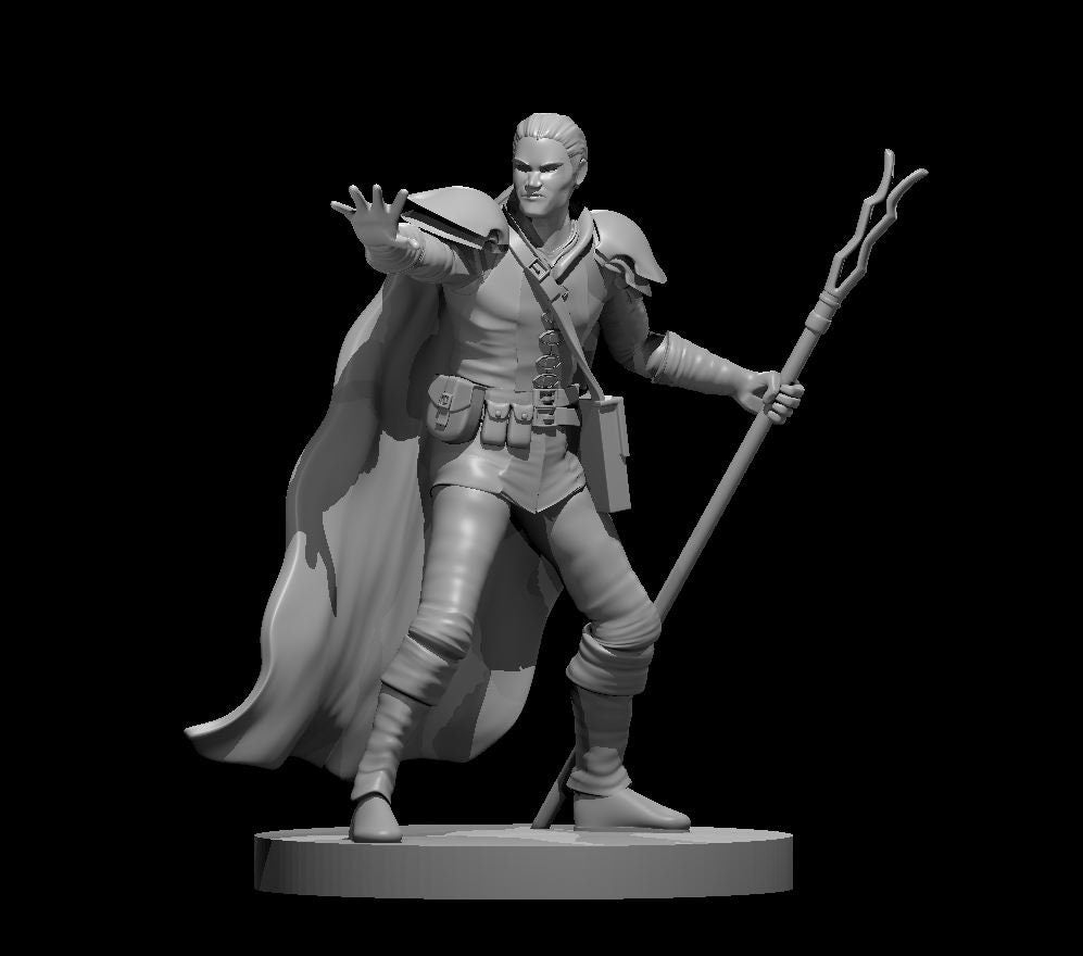 Human Abjurer Wizard (4 Variants Available) - MZ4250