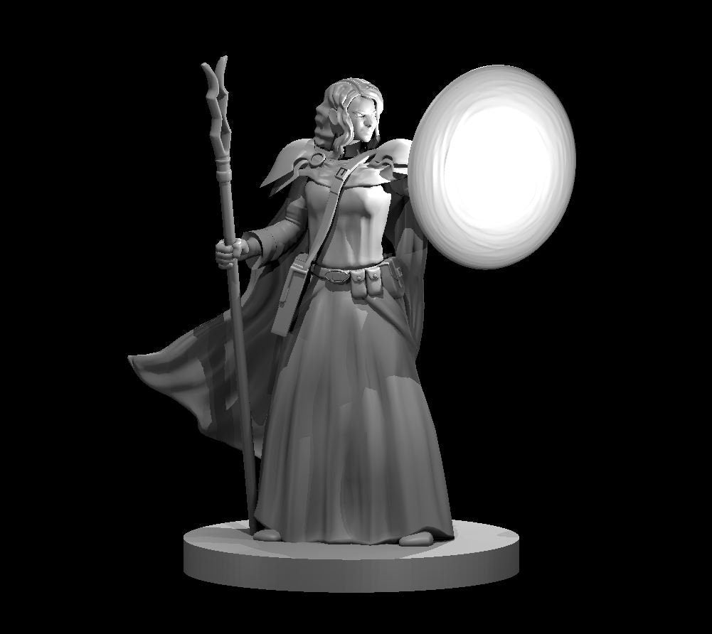 Human Abjurer Wizard (4 Variants Available) - MZ4250