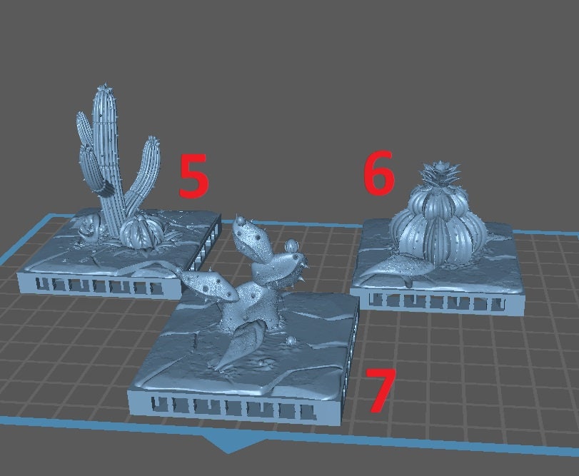 Modular Desert Tiles, Floor Set - Cactus (OpenLock) - Epic Miniatures