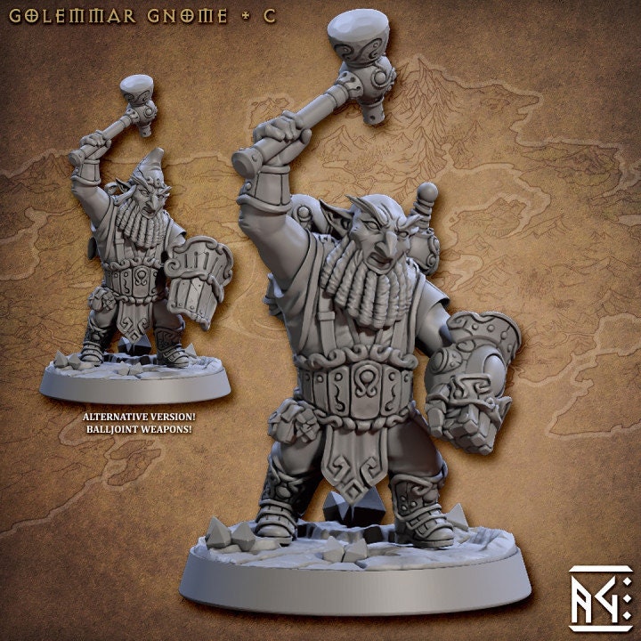 Golemmar Gnome C (2 Variants Available) - Artisan Guild