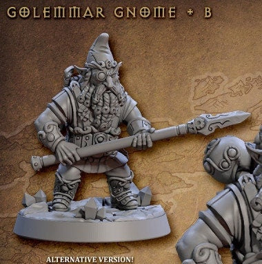 Golemmar Gnome B (2 Variants Available) - Artisan Guild
