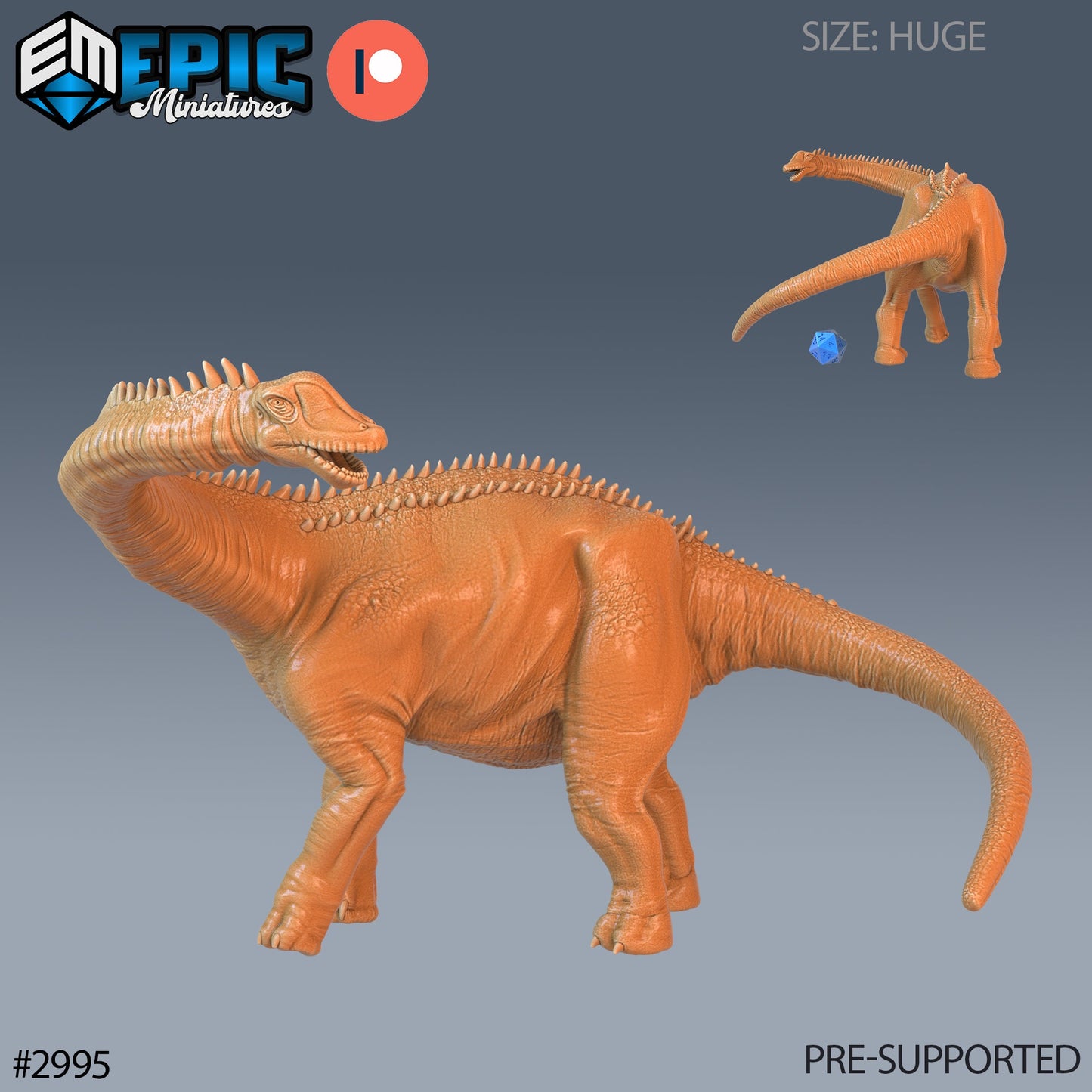 Brontosaurus (4 Variants Available) - Epic Miniatures