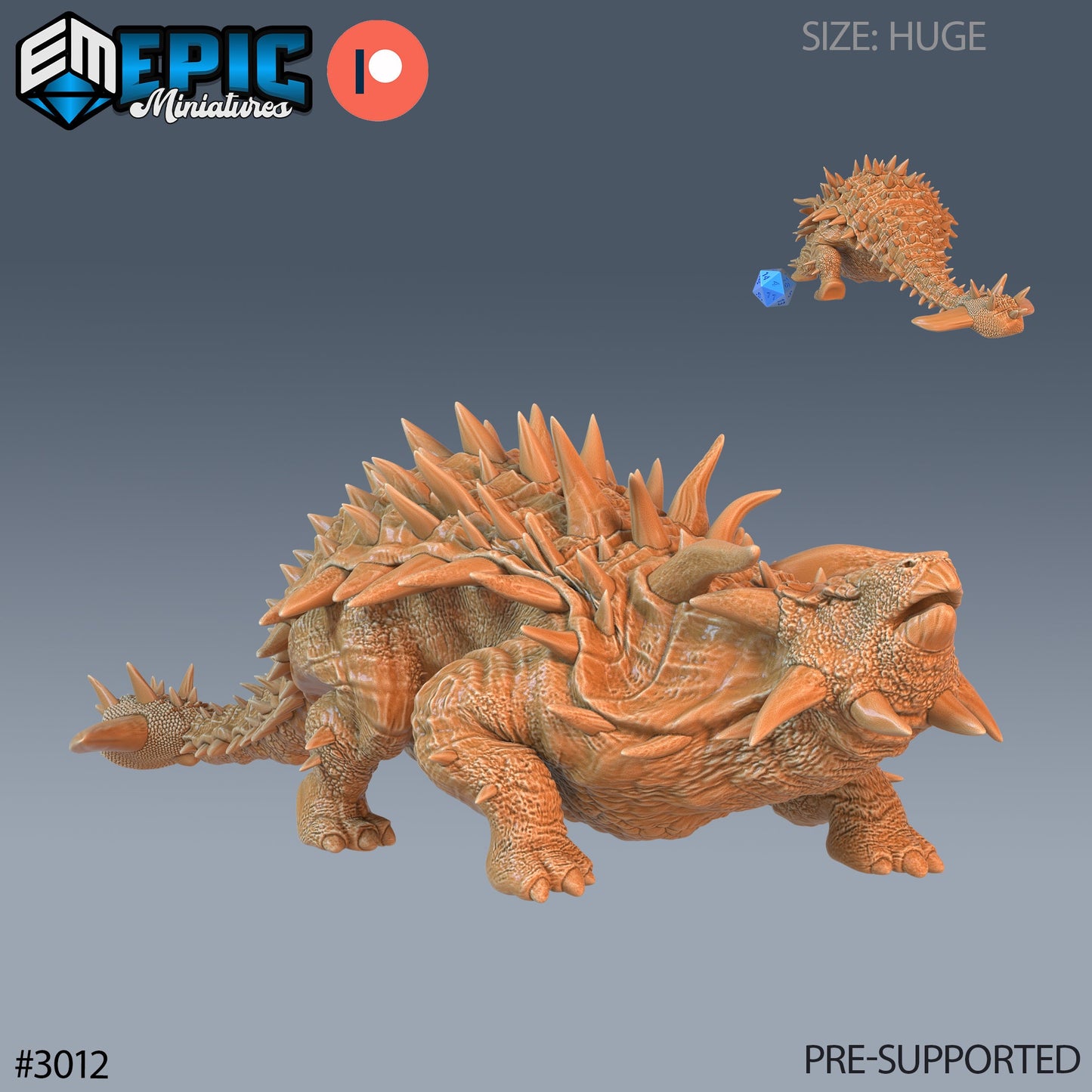 Ankylosaurus (3 Variants Available) - Epic Miniatures
