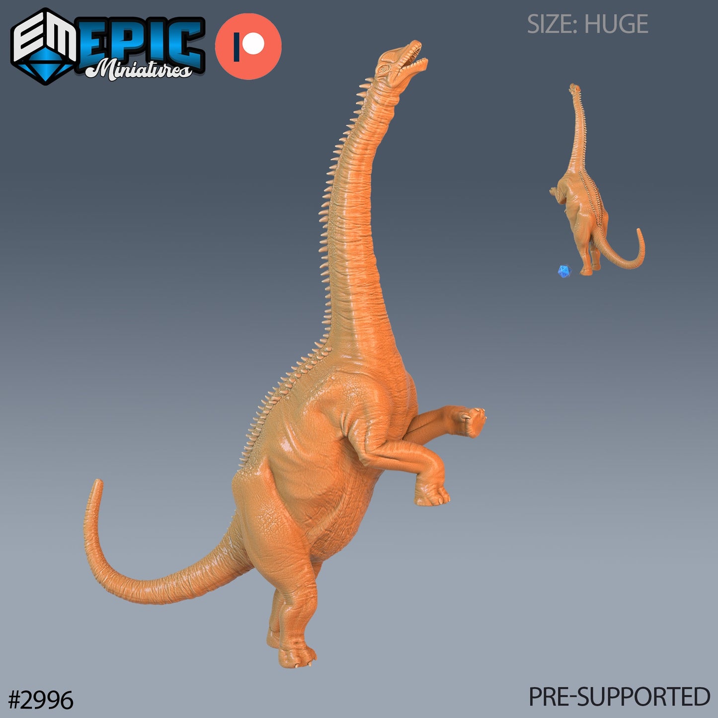 Brontosaurus (4 Variants Available) - Epic Miniatures