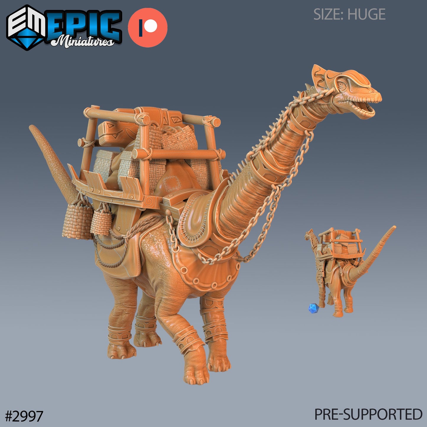 Brontosaurus (4 Variants Available) - Epic Miniatures