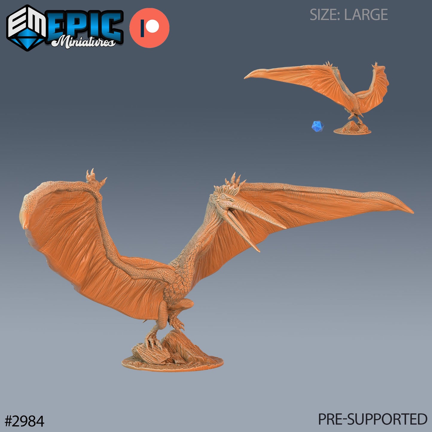 Quetzalcoatlus (3 Variants Available) - Epic Miniatures