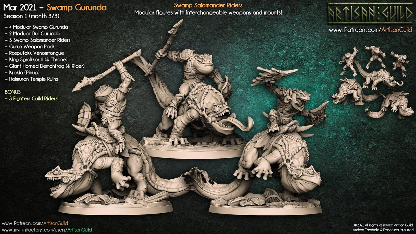 Gorun Salamander Riders (3 Variants Available) - Artisan Guild