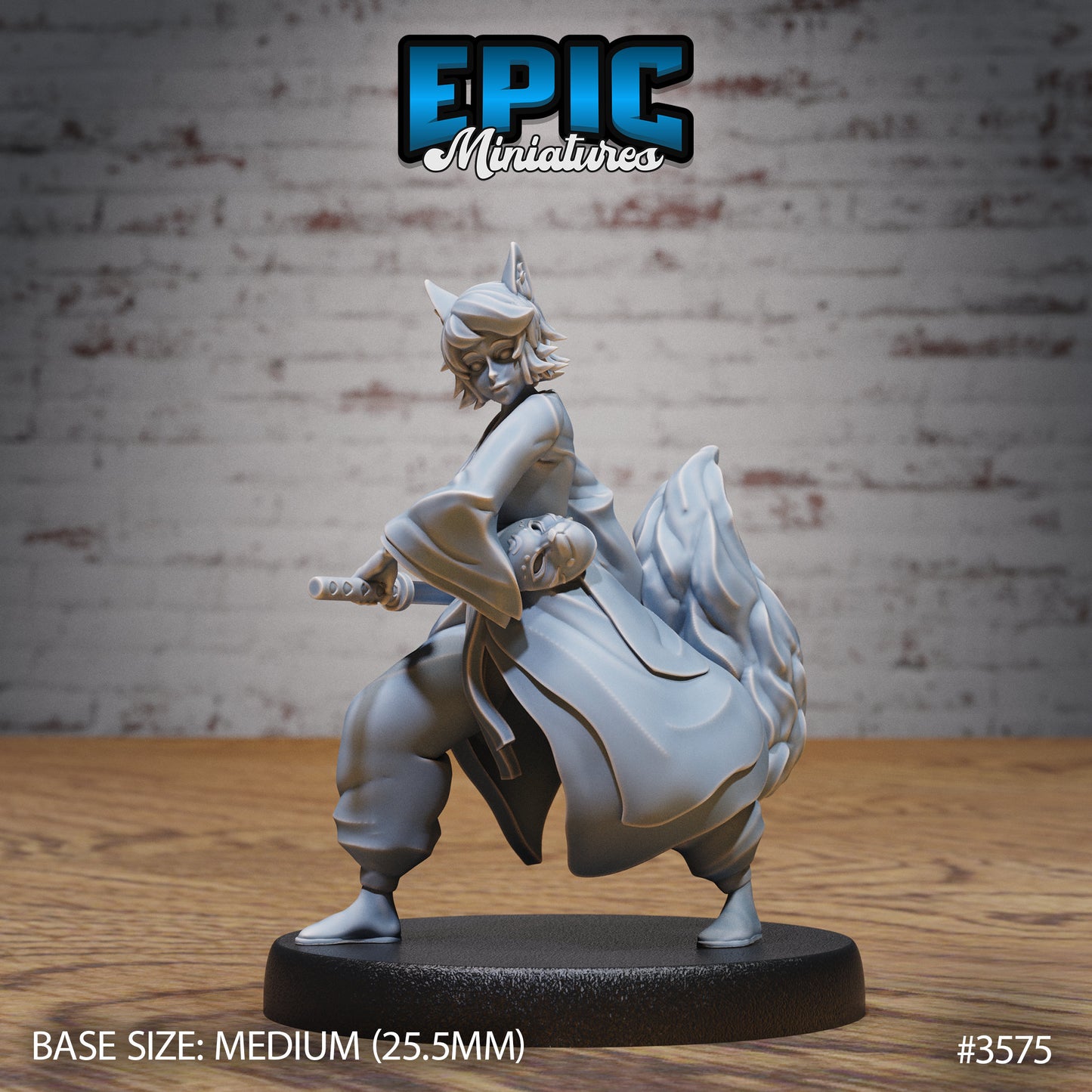 Kitsune Spirit Warrior (3 Variants Available) - Epic Miniatures