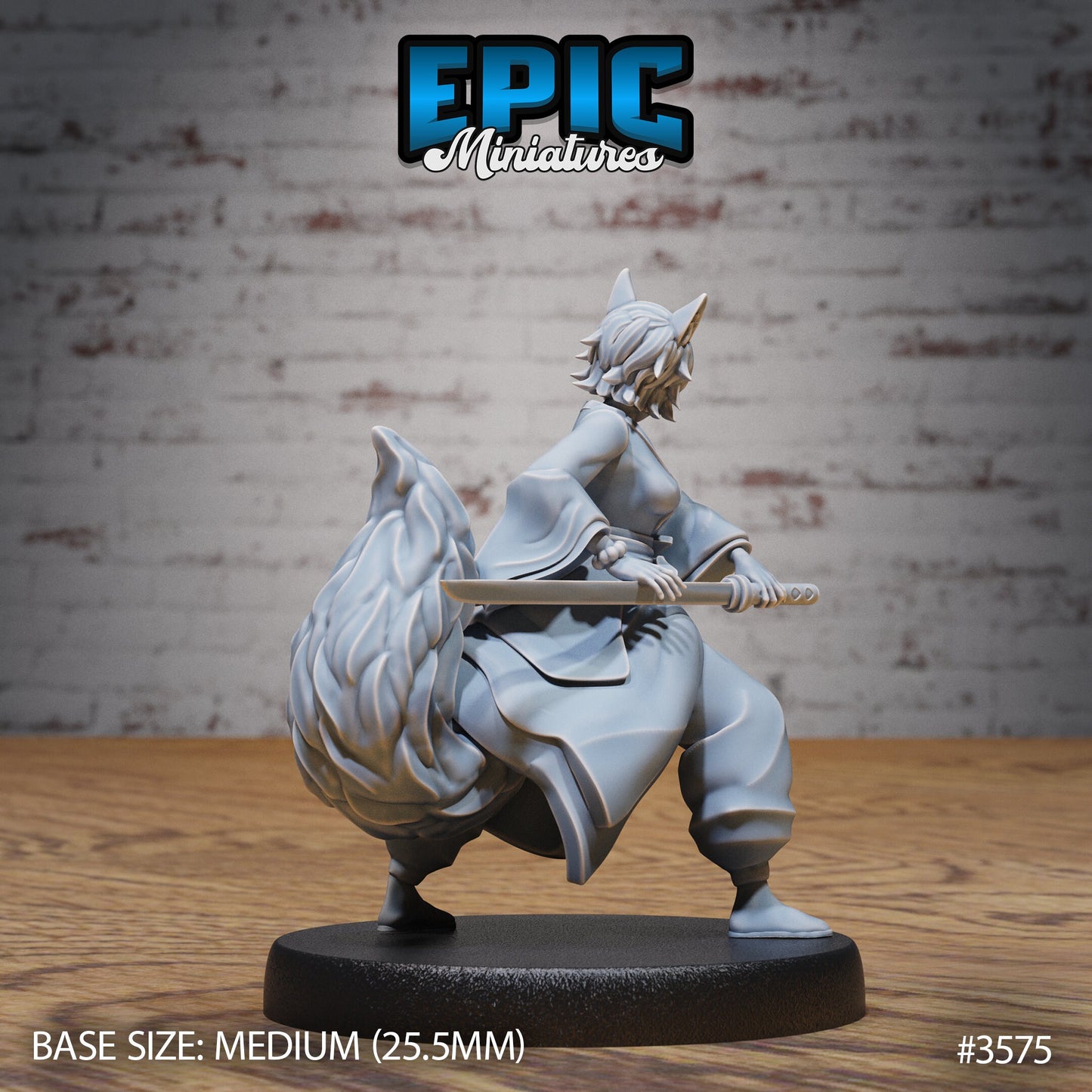 Kitsune Spirit Warrior (3 Variants Available) - Epic Miniatures