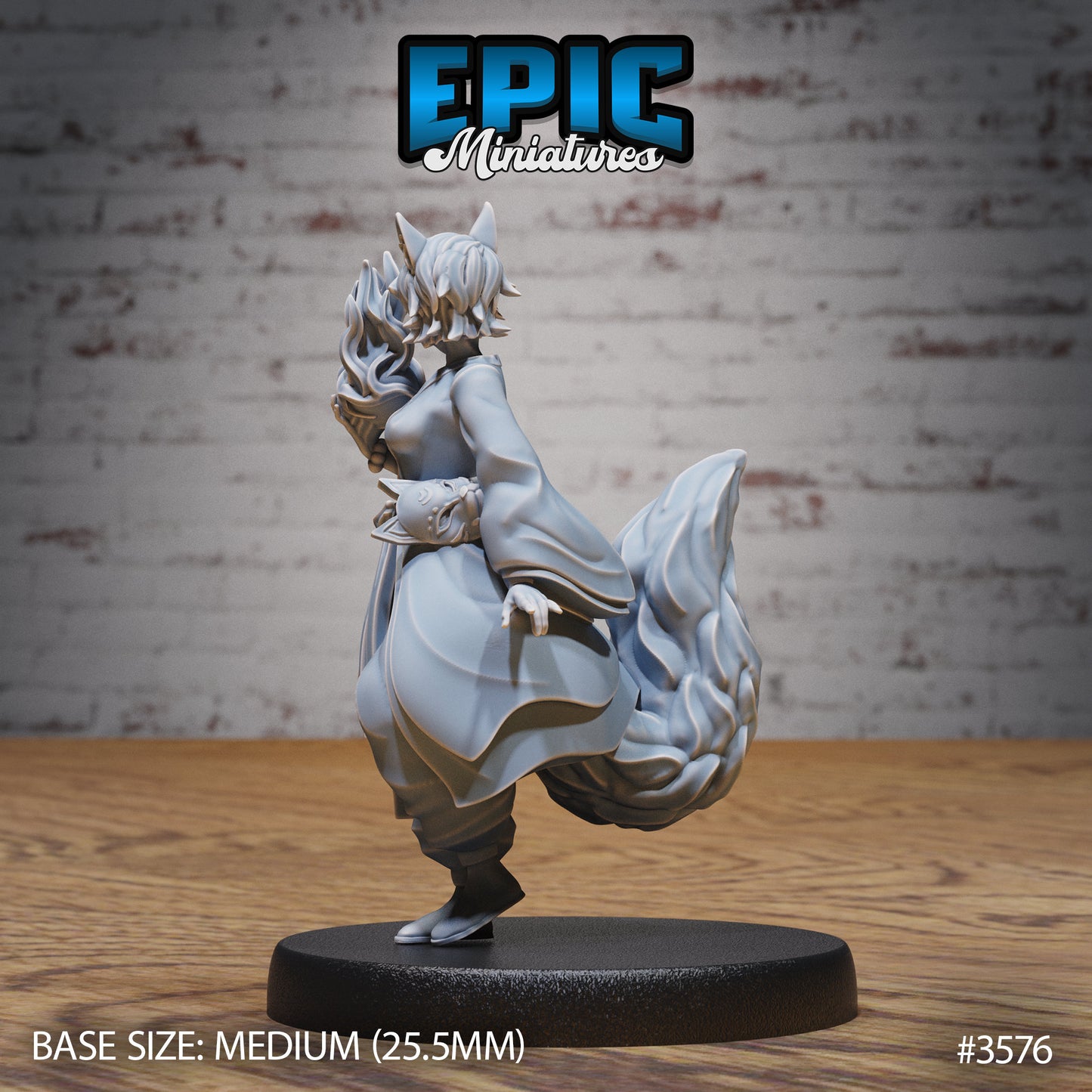 Kitsune Spirit Warrior (3 Variants Available) - Epic Miniatures