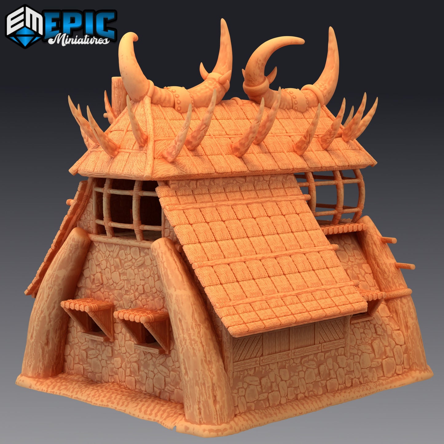 Orc Barracks, Playable Terrain Piece - Epic Miniatures