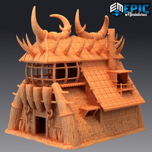 Orc Barracks, Playable Terrain Piece - Epic Miniatures