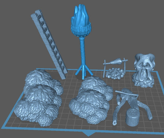 Orc Barracks Scatter Set - Epic Miniatures