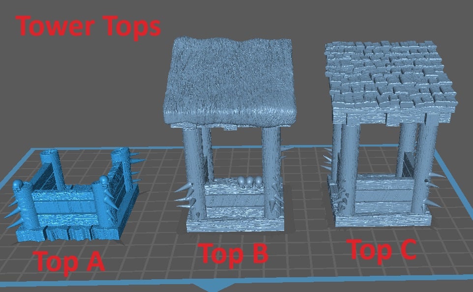 Rampart Walls and Gate, Terrain Set - Epic Miniatures