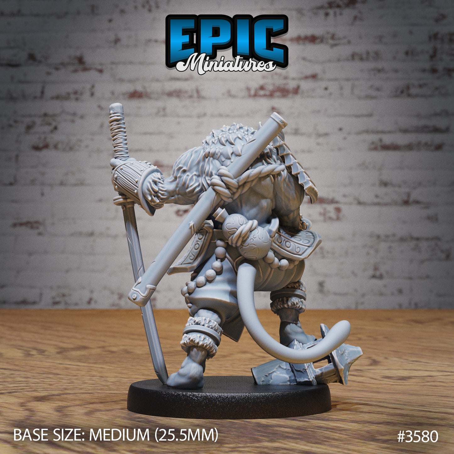Tiger Folk Samurai (3 Variants Available) - Epic Miniatures
