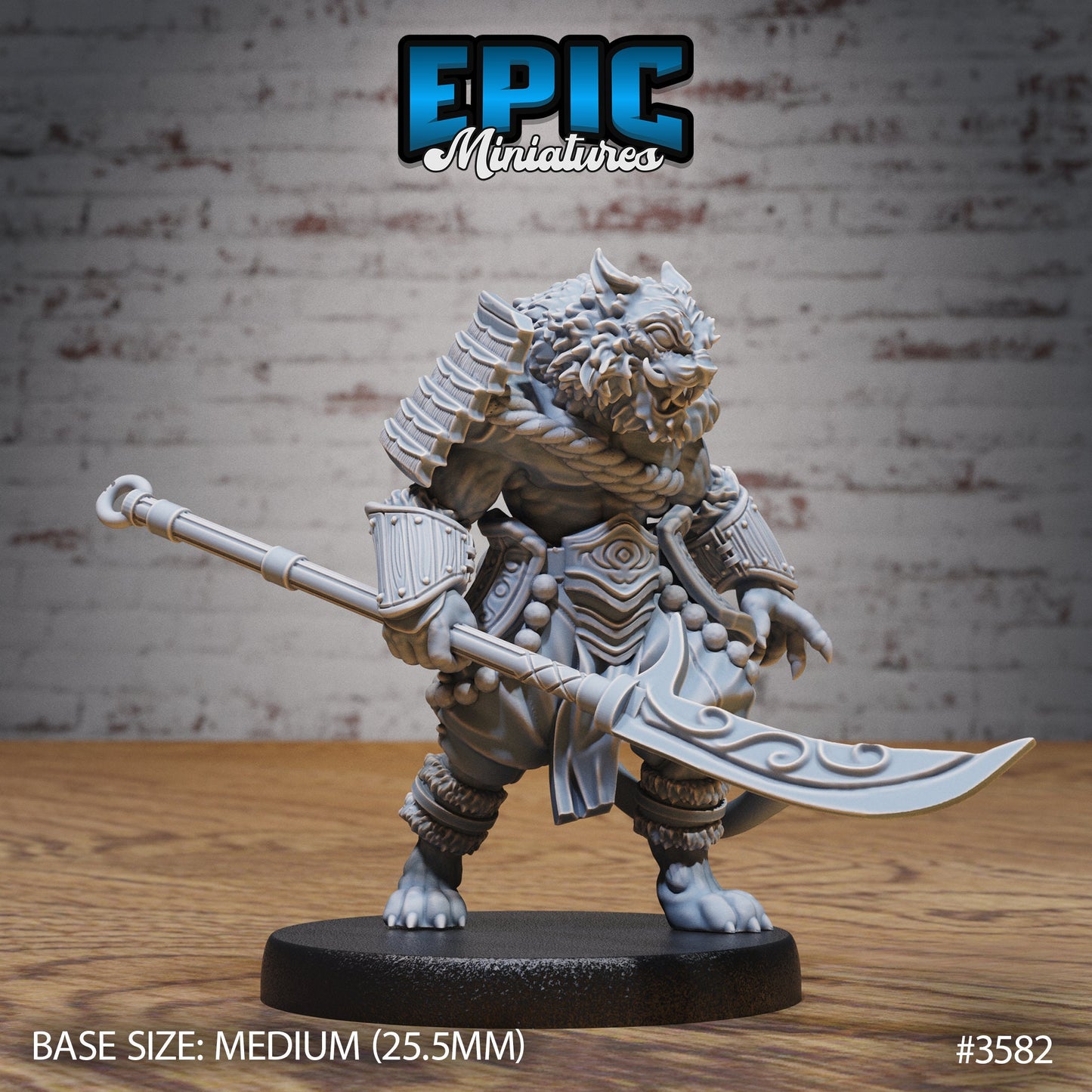 Tiger Folk Samurai (3 Variants Available) - Epic Miniatures