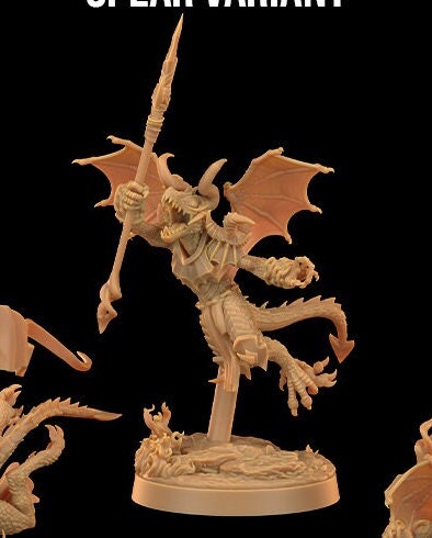 Fiendish Kobold Leaders - Spears (3 Variants Available) - Dragon Trapper's Lodge