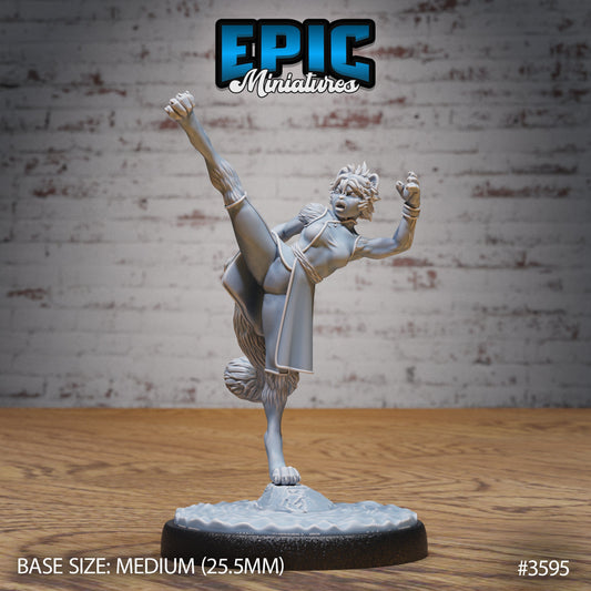 Cat Girl Monk (3 Variants Available) - Epic Miniatures