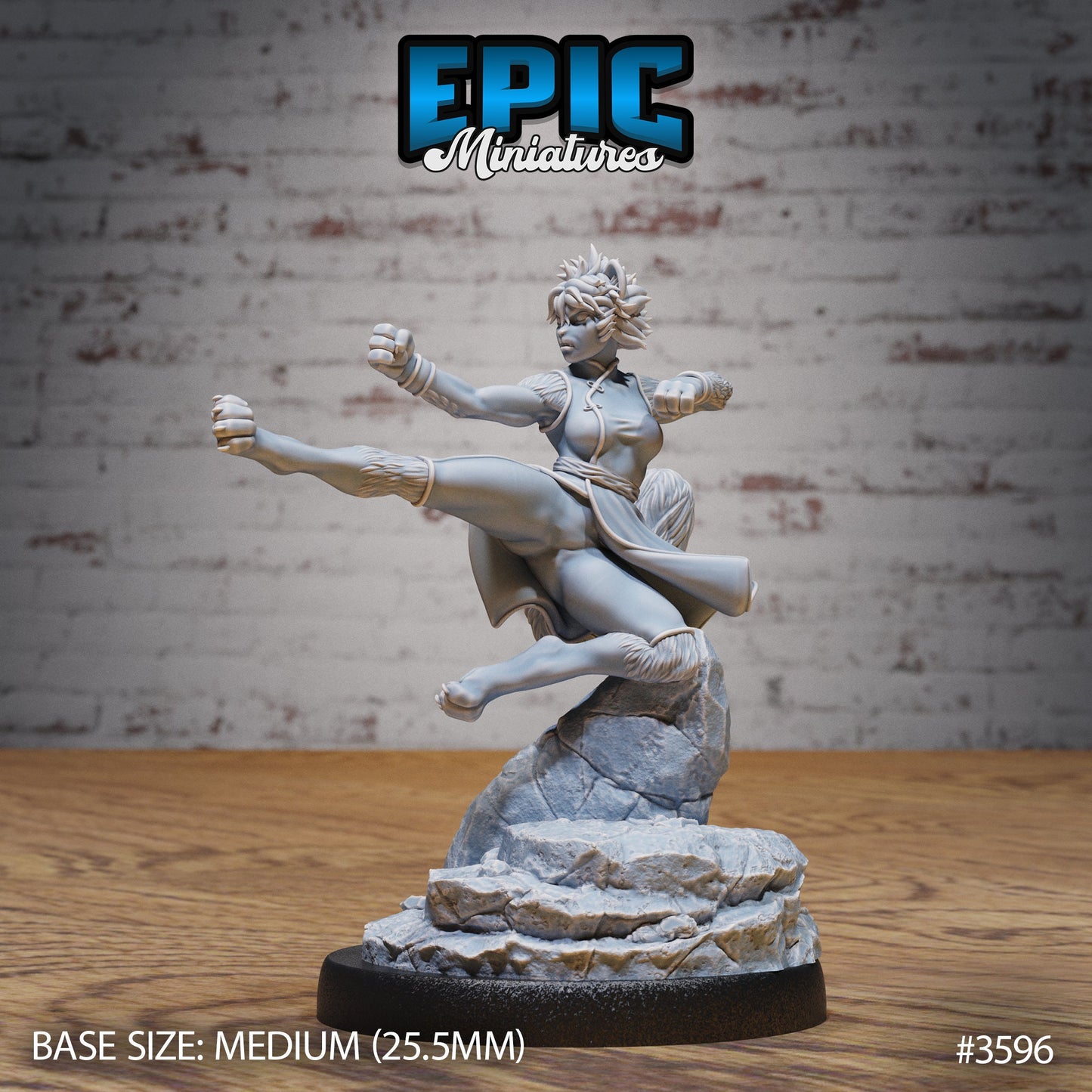 Cat Girl Monk (3 Variants Available) - Epic Miniatures