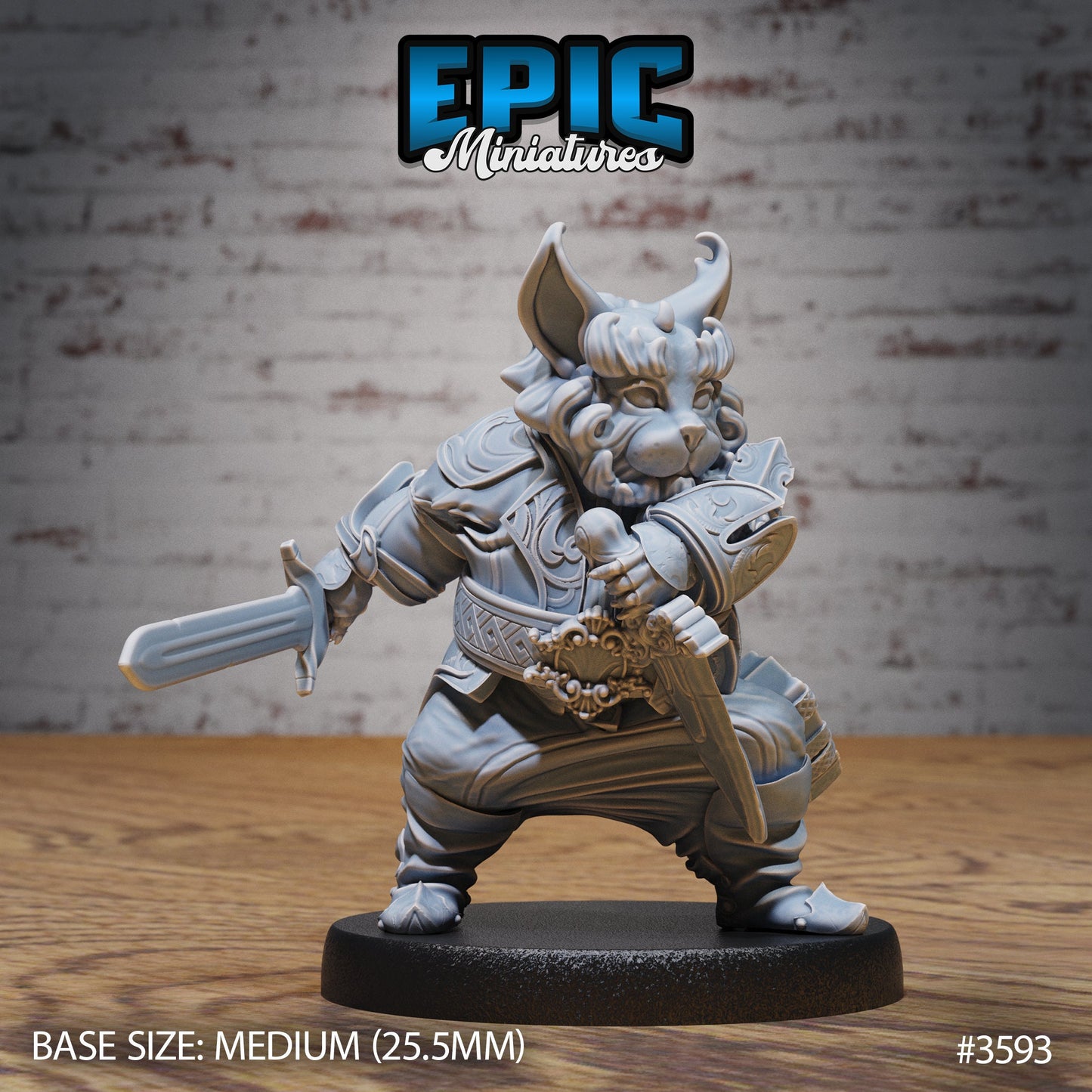 Eastern Cat Folk (3 Variants Available) - Epic Miniatures