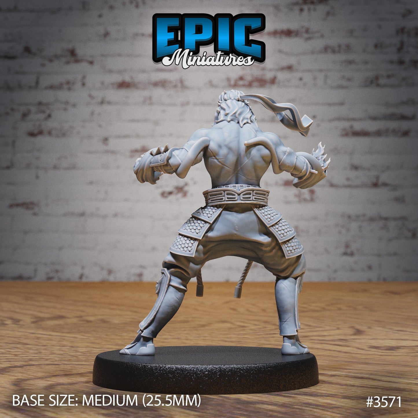 Fire Style Kung Fu Master (3 Variants Available) - Epic Miniatures