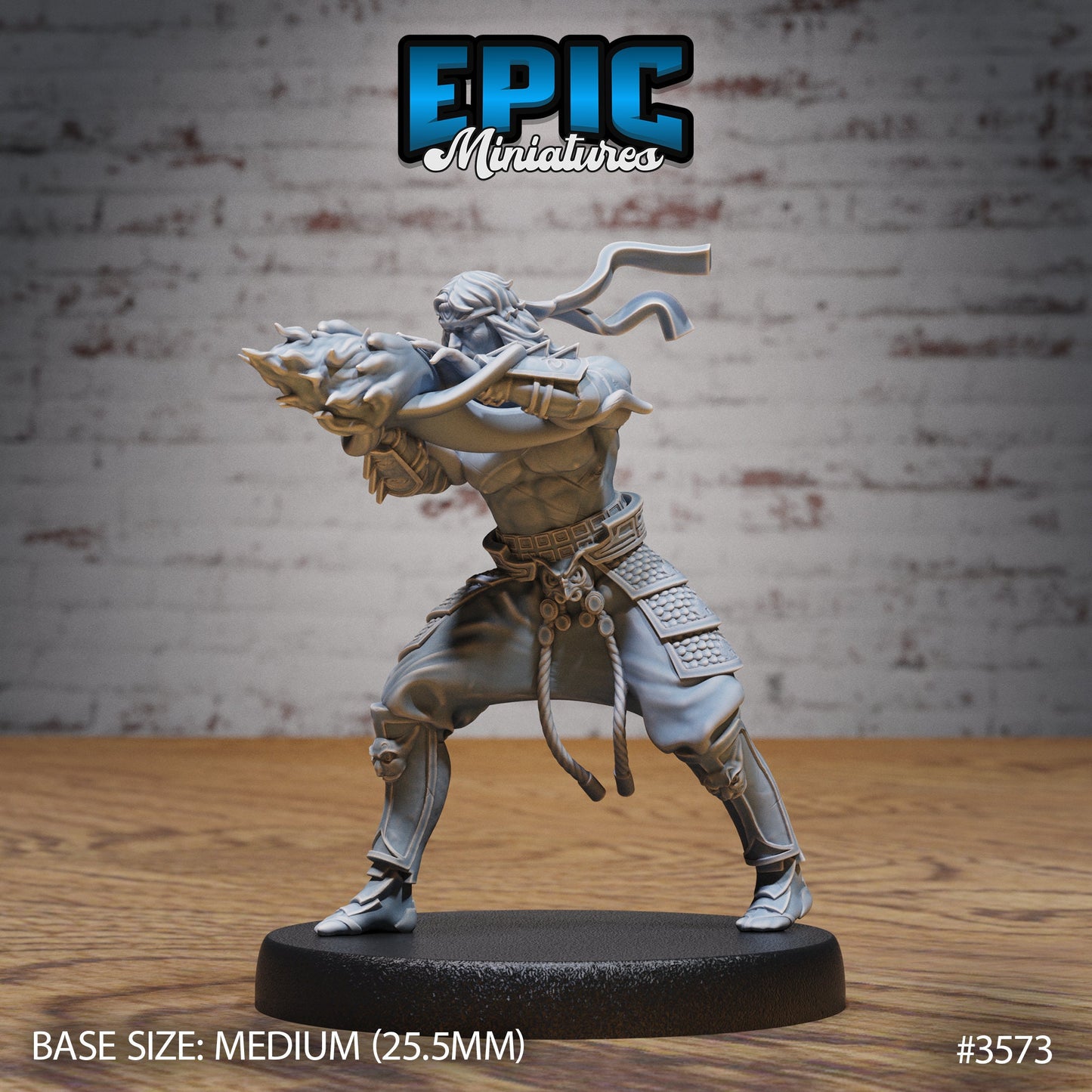 Fire Style Kung Fu Master (3 Variants Available) - Epic Miniatures