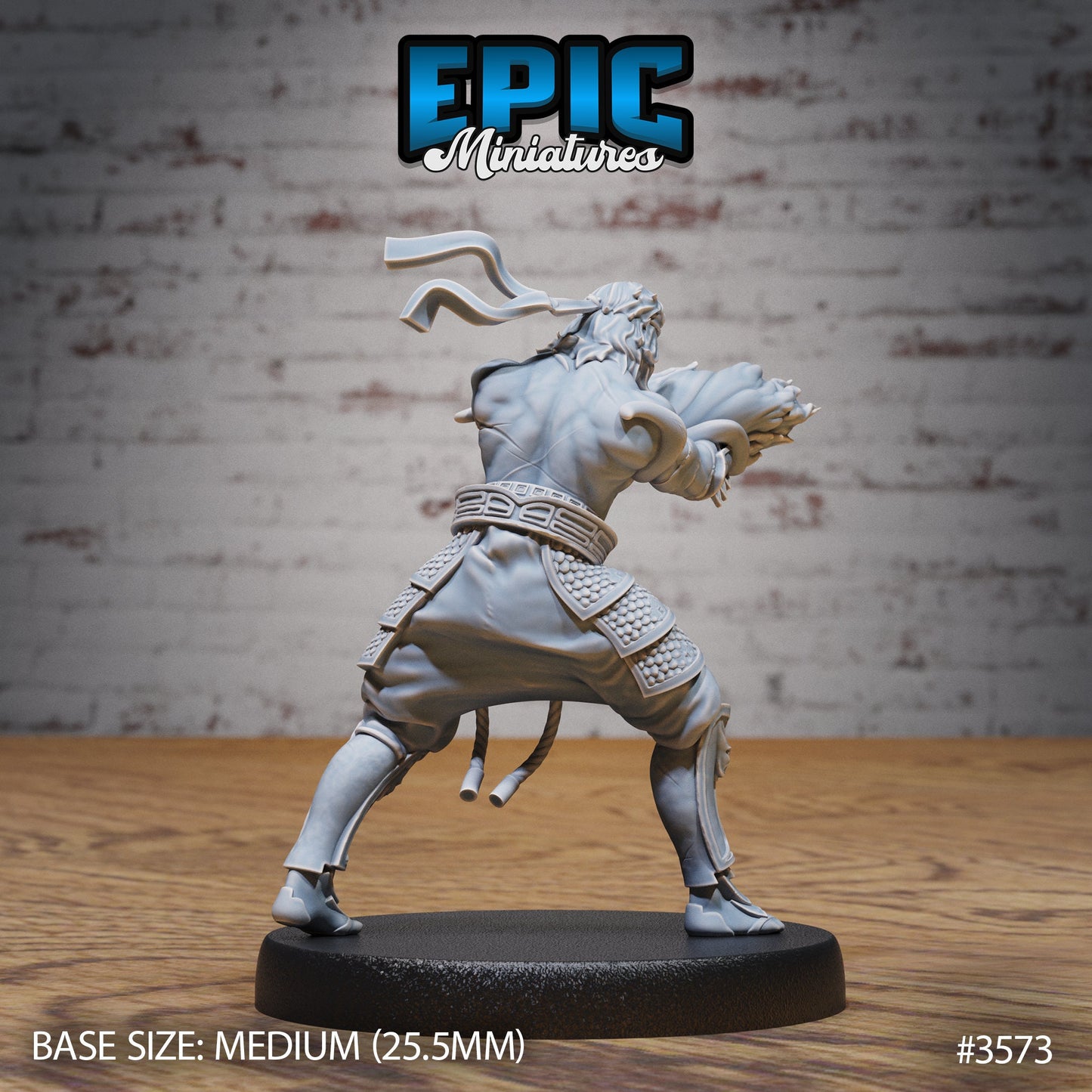 Fire Style Kung Fu Master (3 Variants Available) - Epic Miniatures