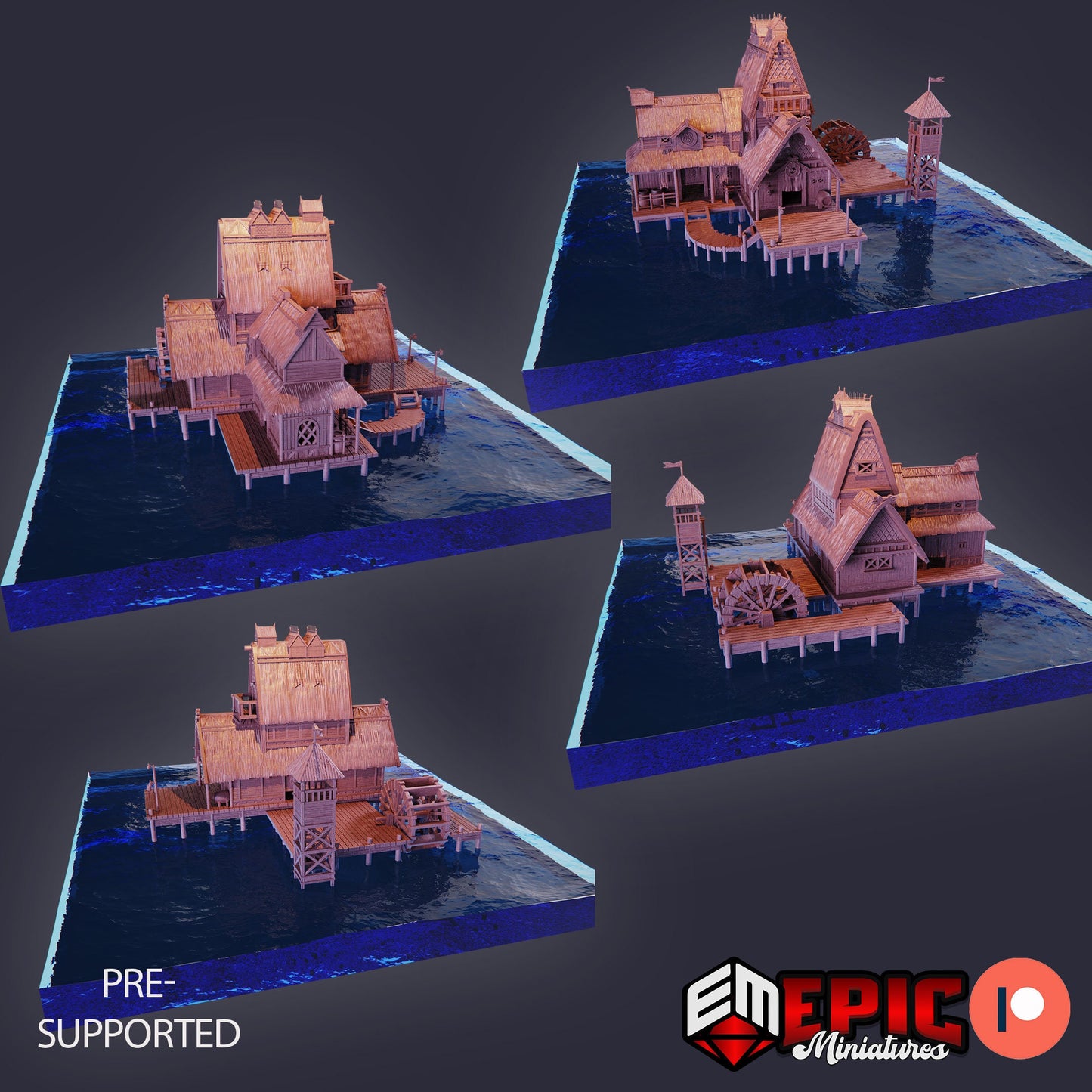Swimming Tavern, Playable Terrain Piece - Epic Miniatures