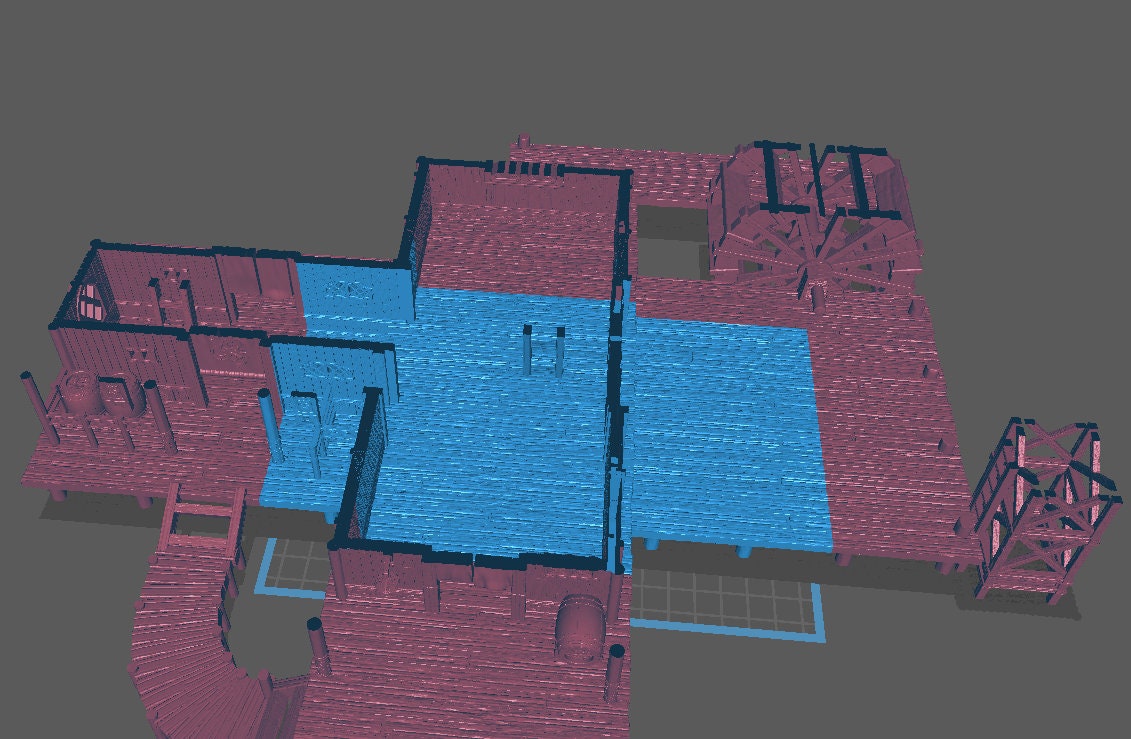Swimming Tavern, Playable Terrain Piece - Epic Miniatures