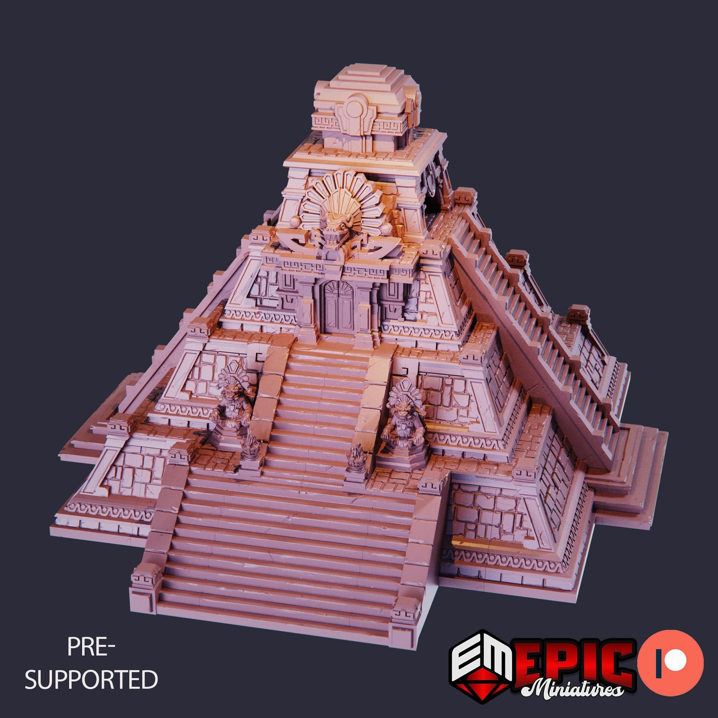 Jungle Temple, Playable Terrain Piece - Epic Miniatures