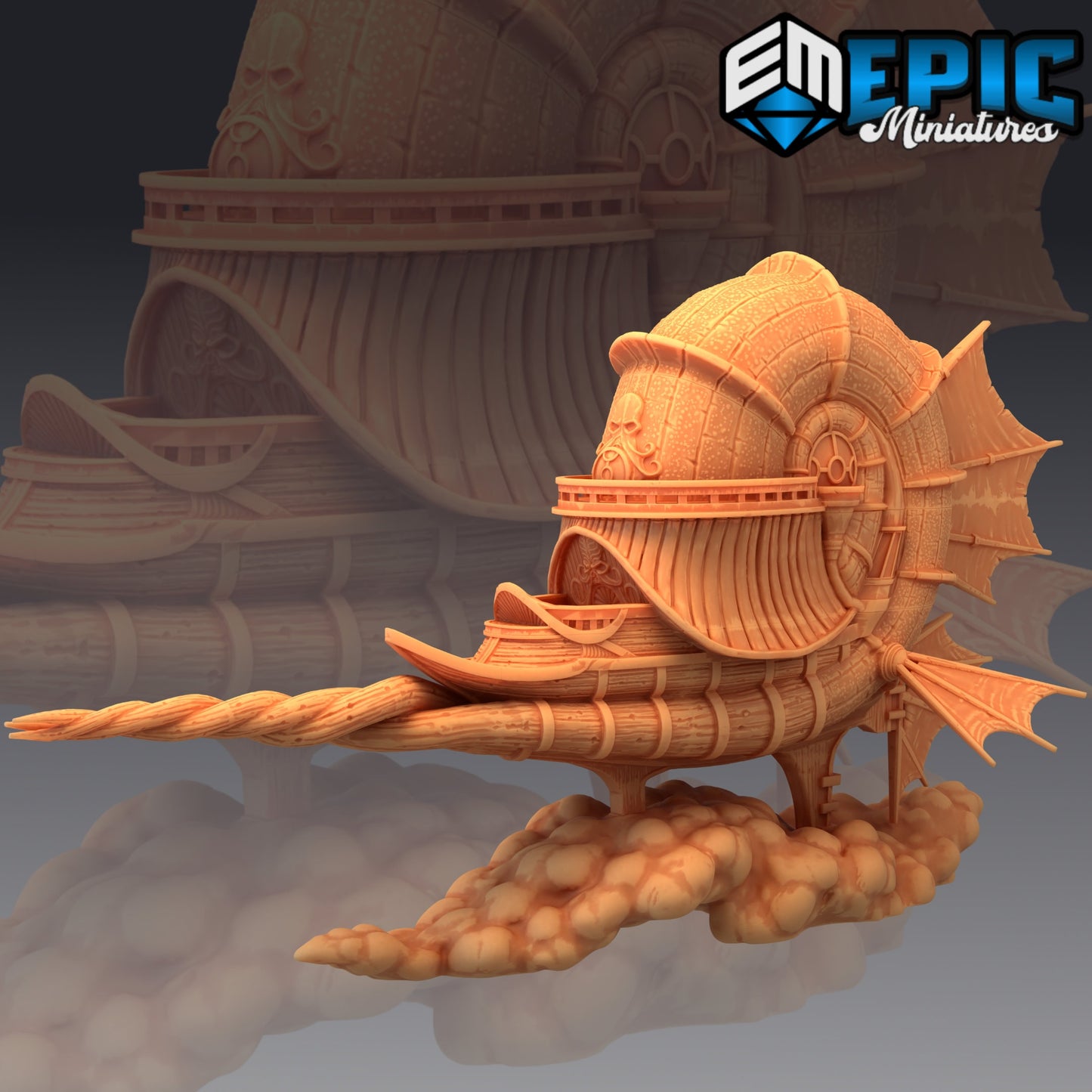 Nautiloid Airship, Playable Terrain Set - Epic Miniatures