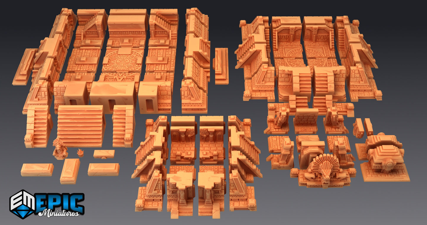 Jungle Temple, Playable Terrain Piece - Epic Miniatures