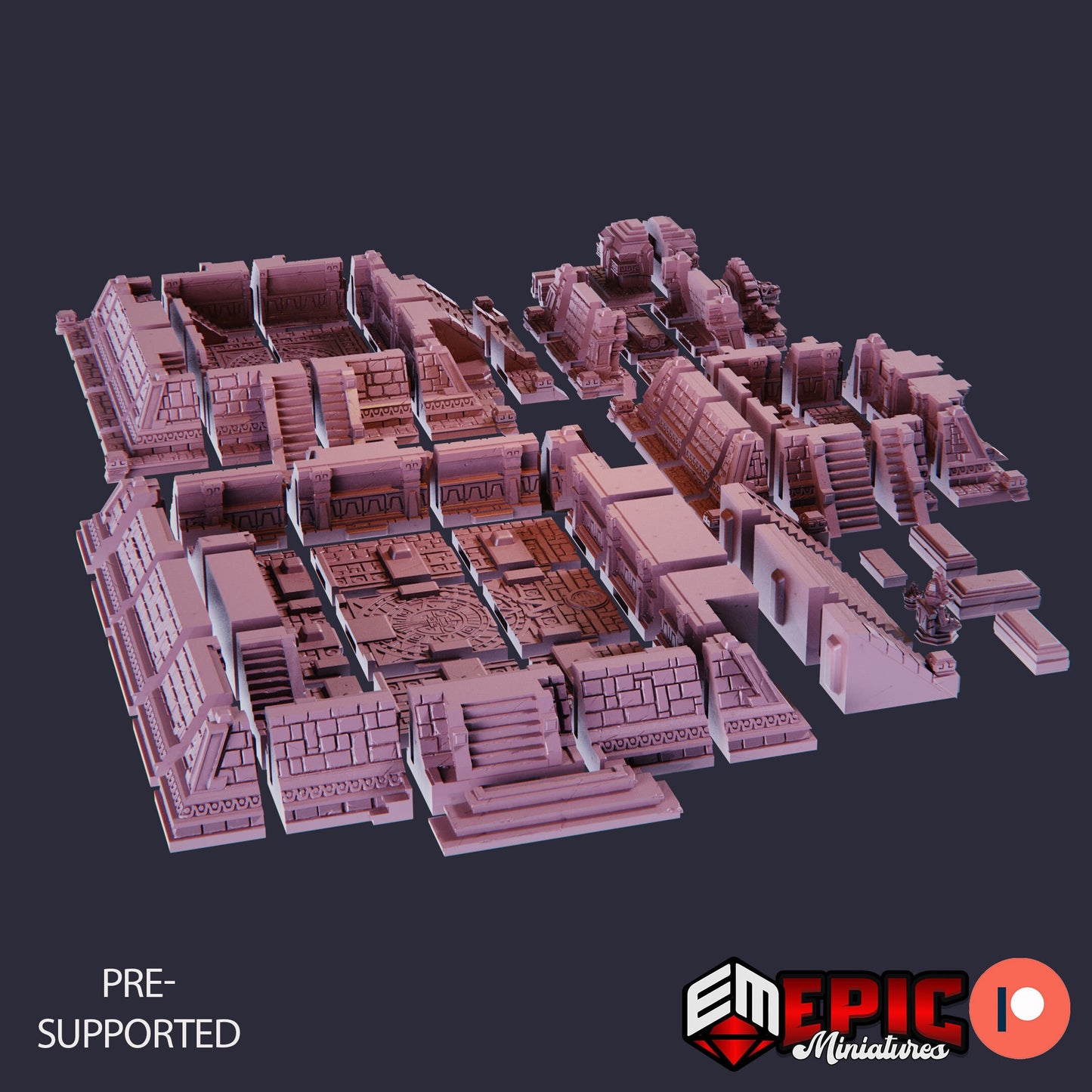Jungle Temple, Playable Terrain Piece - Epic Miniatures