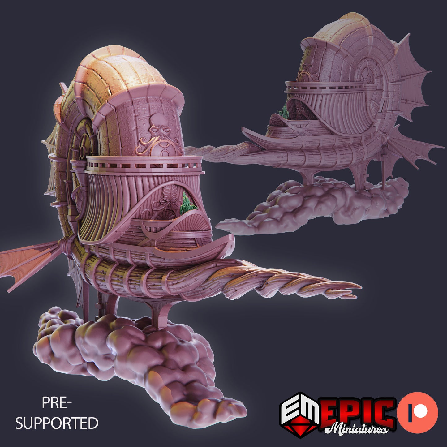 Nautiloid Airship, Playable Terrain Set - Epic Miniatures
